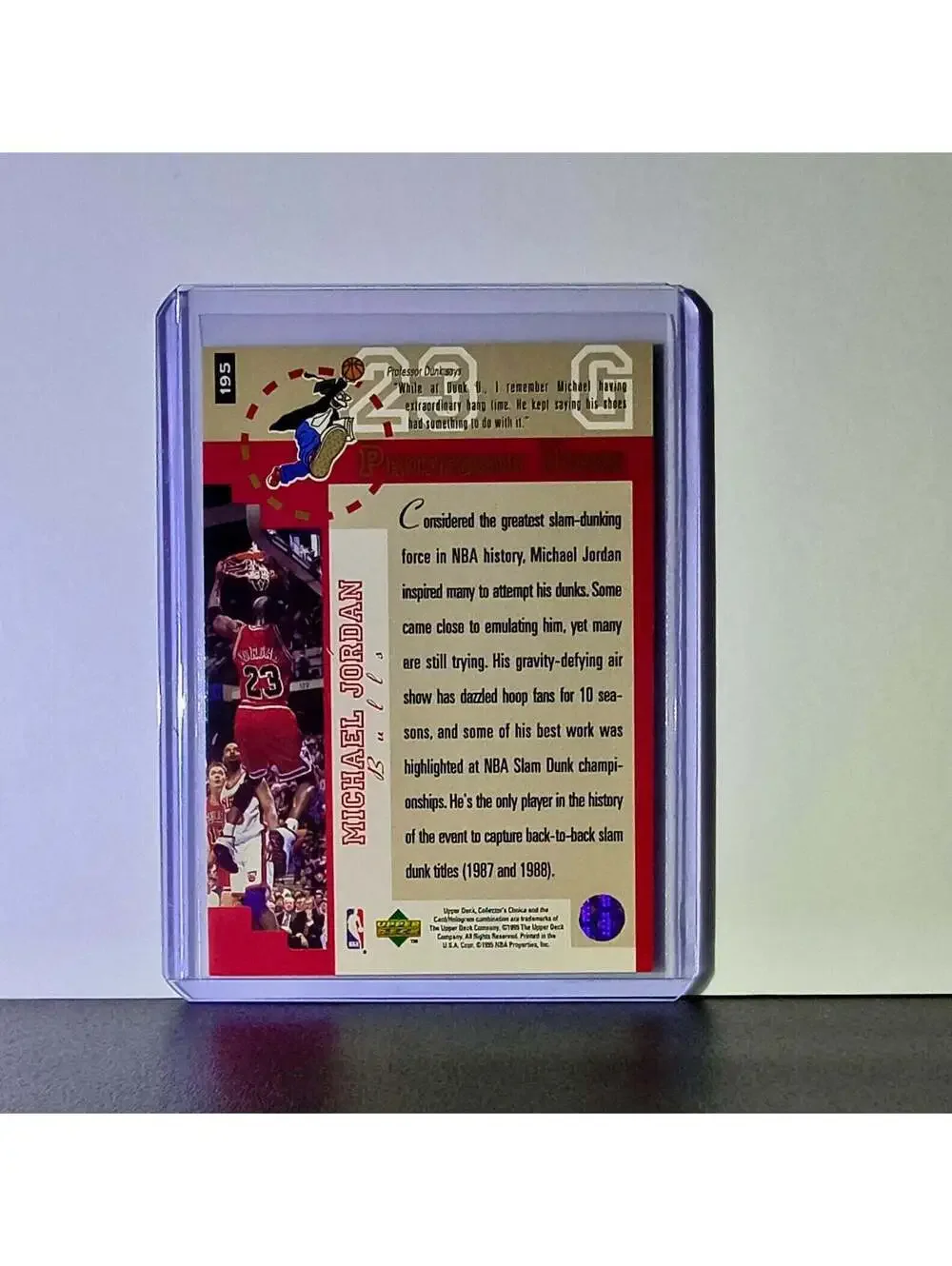 Michael Jordan 1995-96 Collector's Choice #195 Basketball Card Chicago Bulls